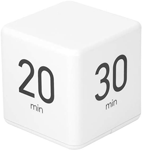 Multifunksjonell timer med gravitasjonssensor, lett å bære, Pomodoro-timer, lettvekt, stille drift, digital timer, rist