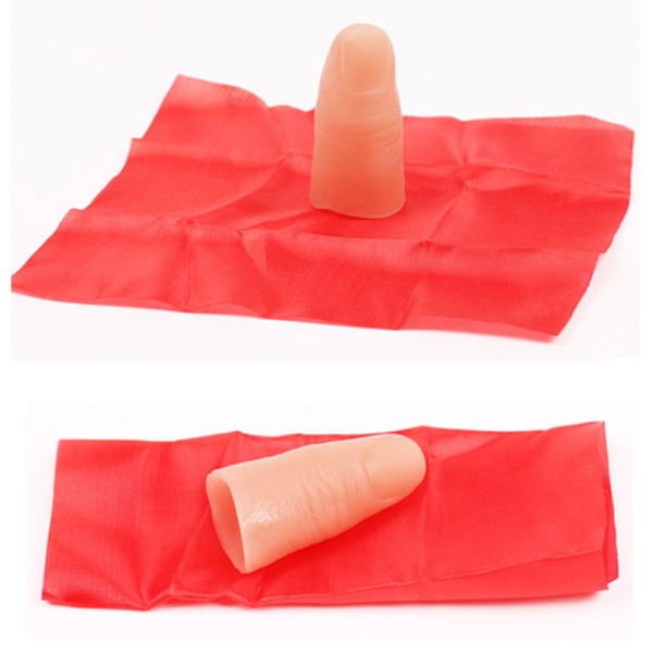 Silkkihuivit Katoava Tasku Vinyylinen Sormiote + Punaiset Silkkihuivit wi