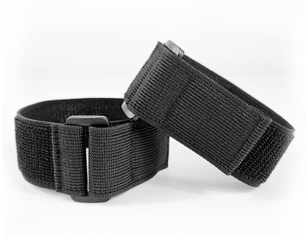 8-pack - Elastiskt band - Viktbälte - Elastiskt spänne - Kardborre - Multifunktionellt - Ögleförslutning - Svart