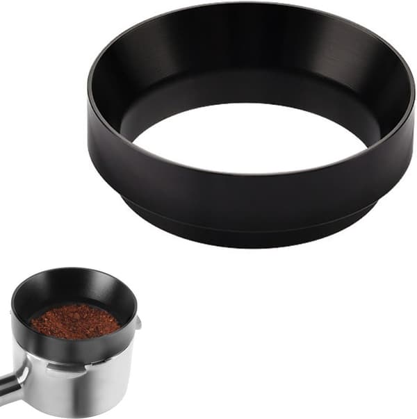 51 mm magnetisk kaffetragt, tilbehør til espressomaskine, sort.
