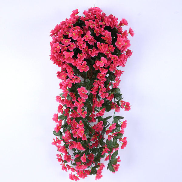 2-pack Konstgjorda Hängande Blommor Växter Flerfärgad Violett Blomma Murgröna Wisteria Girlang Dekoration Vackra Silkeblommor för Inomhus Hängande Utomhus...