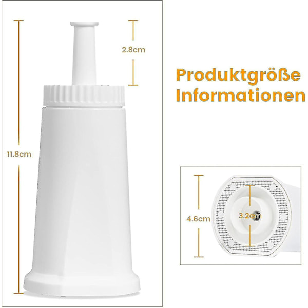 Sage Kaffebryggare Vattenfilter, Sage Barista Express Filter Kompatibelt med Bes008/bes810/ses875/ses880/ses9890/ses990 (4-pack)