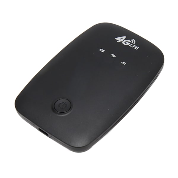 4G LTE Mobil WiFi Låst upp 2100mAh Batteri Høj Hastighed Bærbar Rejse Hotspot Mini Router Med SIM-kortplads Sort EU-version