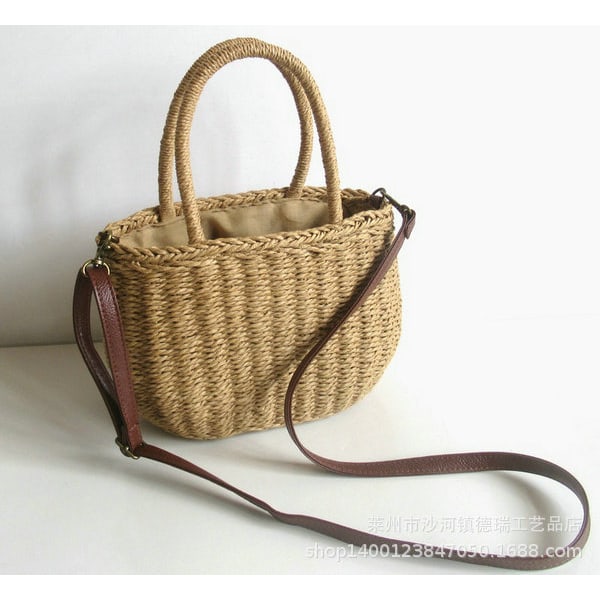 Portable Straw Bags Tote Small Woven Bags Woven Bags