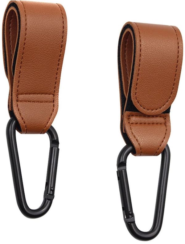 Barnvagnskrokar - 2-pack - Extra starka - Barnvagnskrokar - Brun