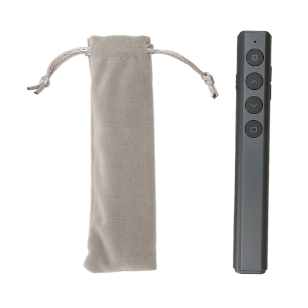 Esitystikku 30m Kantama RF 2.4GHz Plug and Play Langaton Esittelijän Kaukosäädin Keynotelle PPT:lle Musta