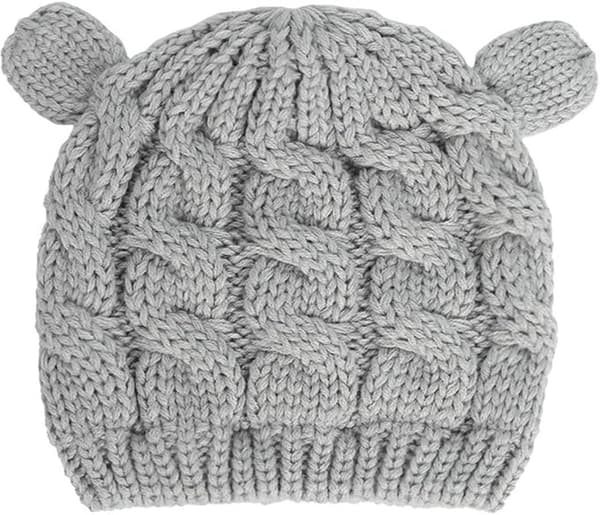 Mössa och vantar, Nyfödd Baby Mössa och Vantar, Småbarn Vinterstickad Mössa, Mössor