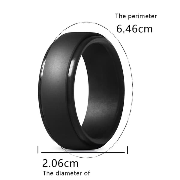 7-pack silikonringar, utomhussportringar för män