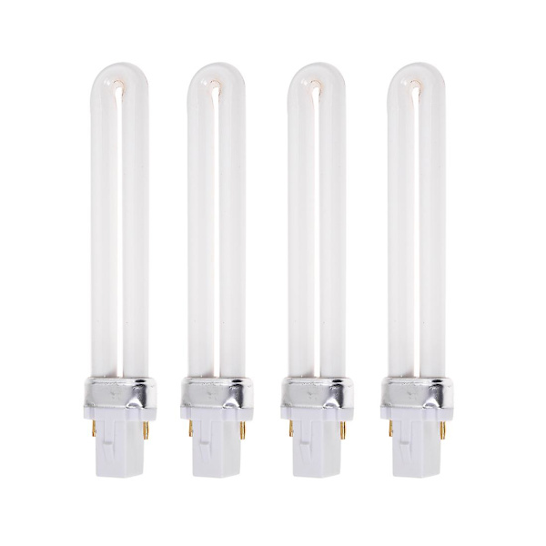 4 stk. 9W UV Lampe Pære Rør Udskiftning til 36W UV Hærdningslampe