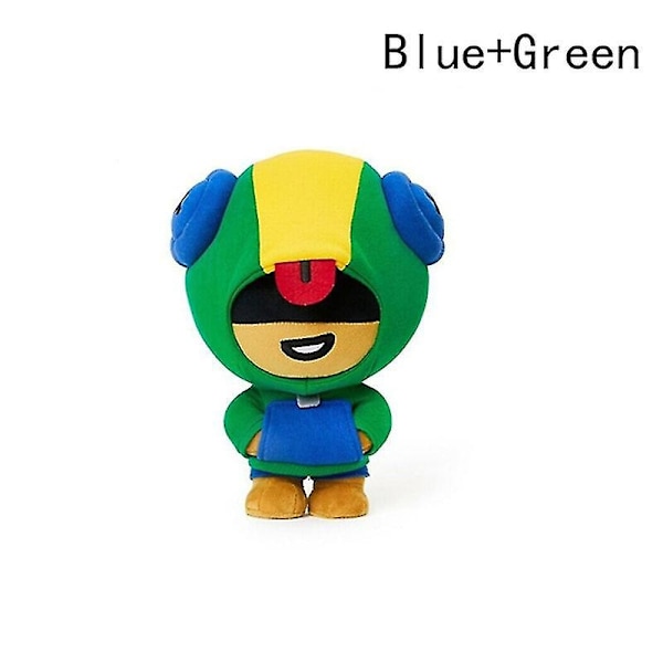 Brawl Stars -pelimaailman pehmolelu Vildmarksstrid Stativ - Sininen ja Vihreä - WELLNGS Blue Green Blue Green 1pc