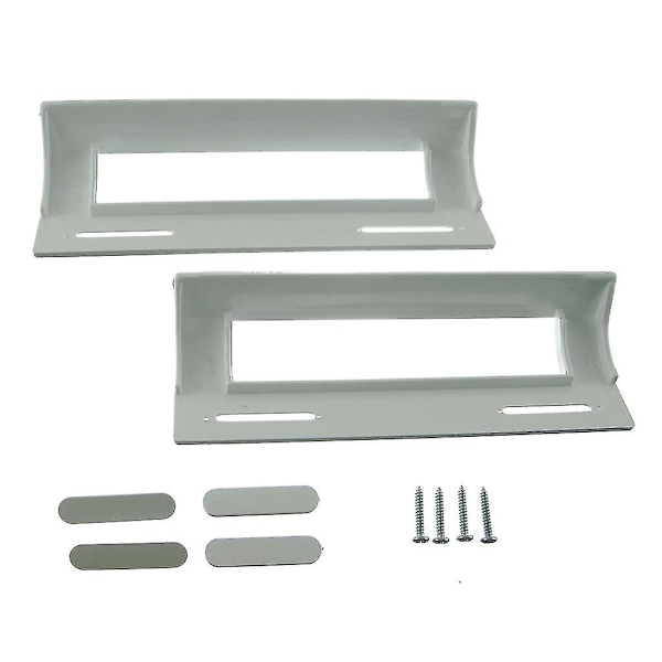 2 x Logik Universal Hvit Kjøleskap Fryser Dørhåndtak 80mm-150mm null none null