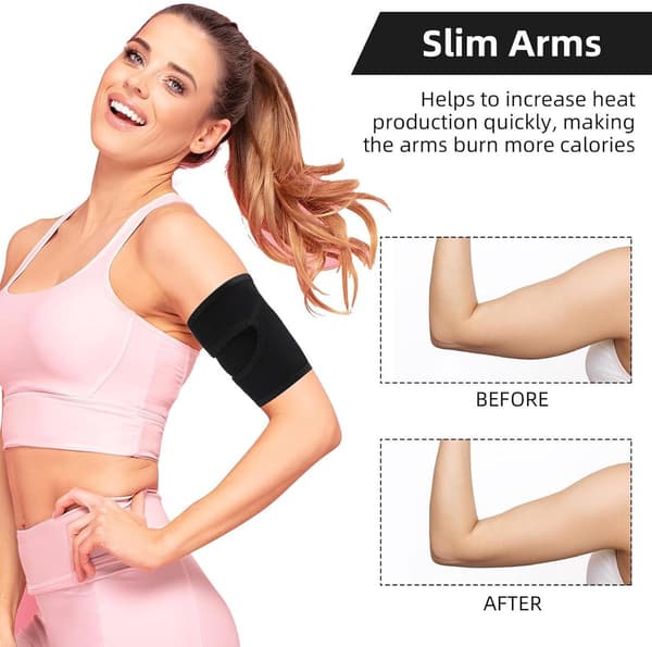 Justerbart kompressionsärmstöd för biceps tendinit och armbåge