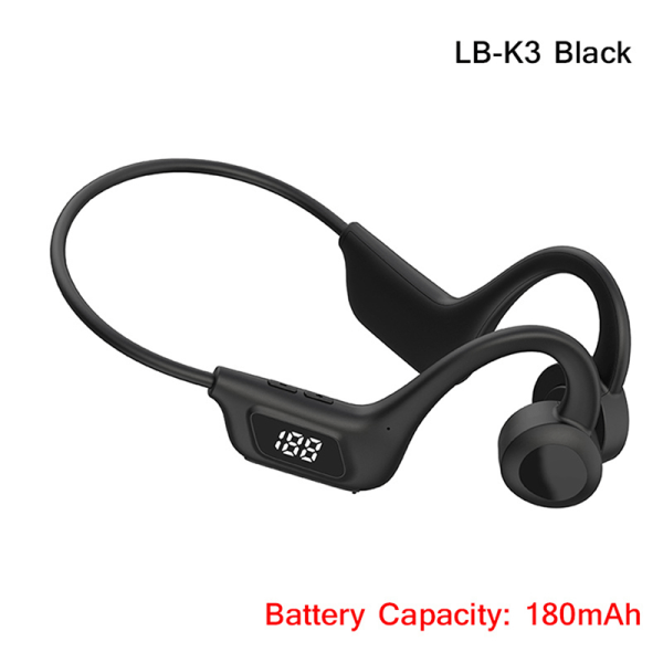 Bone conduction headphones Wireless headphones Blutooth headphones Black LB-K3