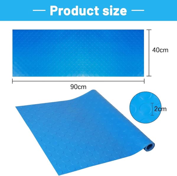 Poolstege Matta - Poolsteg Matta - Säker Simning - Halkfri PVC - 90x40 cm - Ej specificerad
