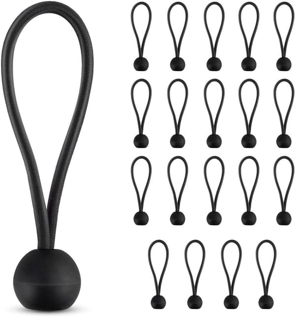 Sfäriskt elastiskt rep 20 stycken partytält elastiskt med boll tält elastiskt elastiskt med boll elastiskt rep med boll för effektiv säkring av tält