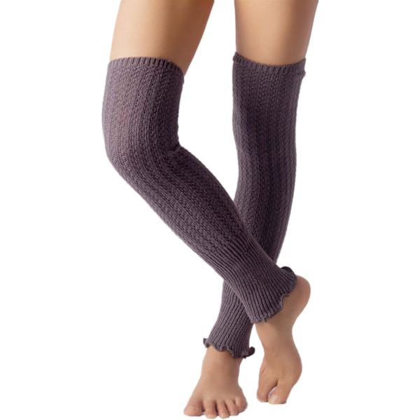 Dames Ballet Dance Aerobics Stræk Opvarmnings Bensokker Mørkegrå Dark grey
