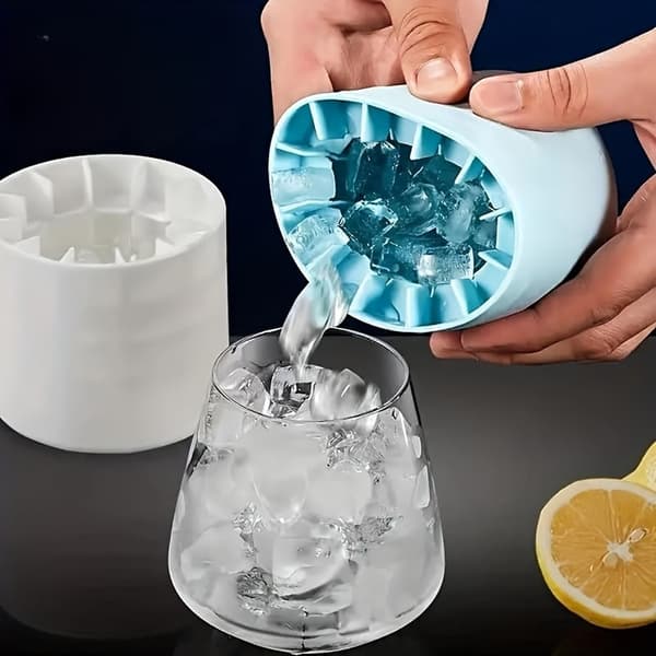 Snabbfrysande Iskubformar - Lättanvända silikoniskubsformar för juicer och kalla drycker