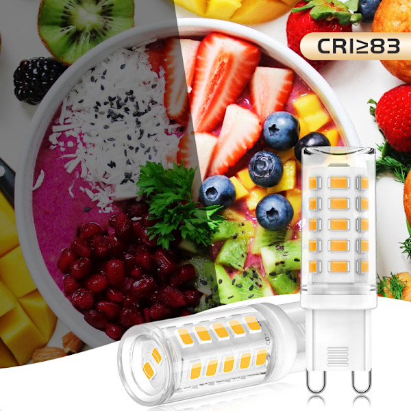 G9 LED-lampor, varmvit 3000K 5W G9 LED, 10-pack