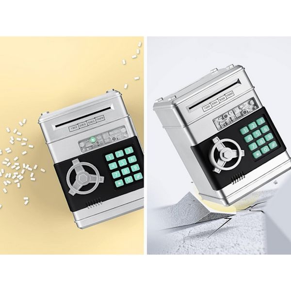 Pengeskap - Spargris for Barn Silver Silver