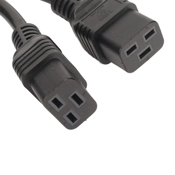 Dobbelt IEC320 C19 til C20 Strømkabel, Hun til Han Universal Y-Splitter Kabel, 12,6 Tommer