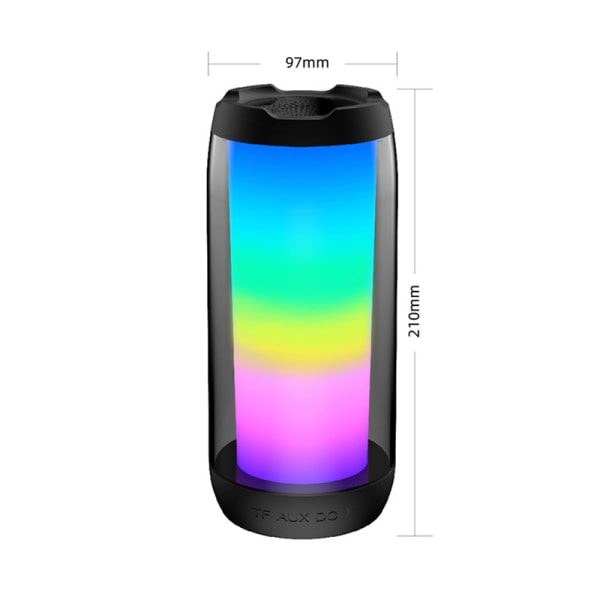 LED-skrivbordslampa Bluetooth-högtalare Bärbar dagsljuslampa med USB-laddningsport TF AUX Dazzle Light - Vit