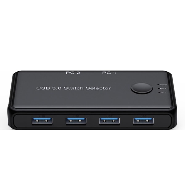 USB KVM-switch USB 3.0 2.0 Switcher KVM-switch för Windows 10 PC Tangentbord Mus Skrivare 2 Datorer Delar 4 Enheter 5Gb Snabb