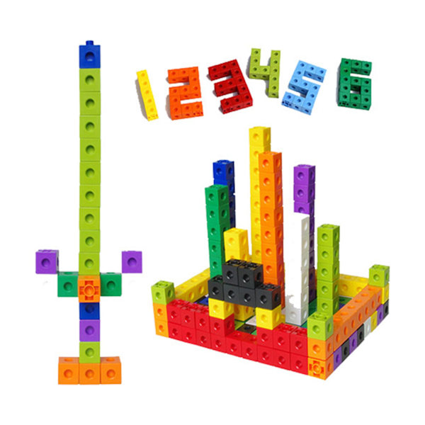100 Math SnapCubes Räkneblock Bygga 10 Färger