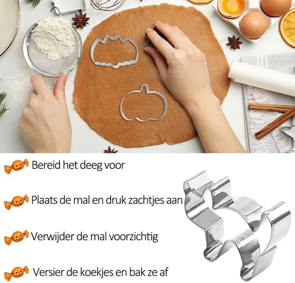 Kakeformsett - 12-delt kakeformsett i rustfritt stål - egnet for DIY-aktiviteter