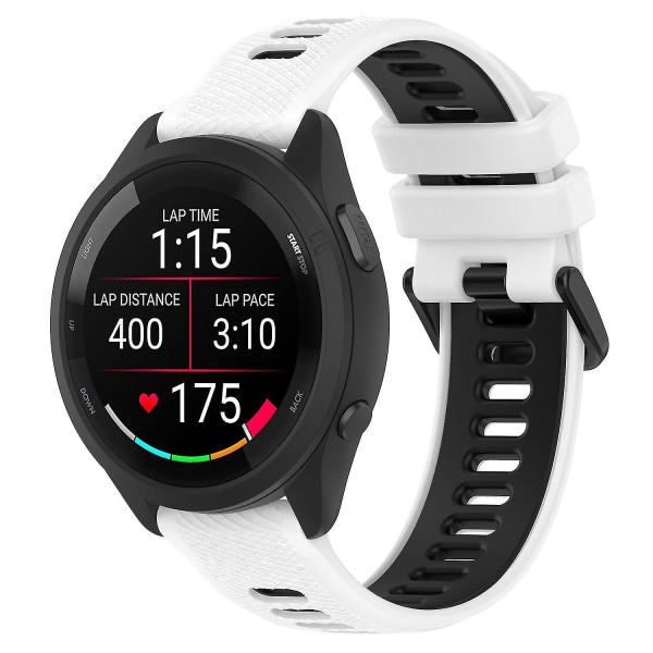 Ersättningsarmband i två färger för Garmin Forerunner 265S-klocka, 18 mm