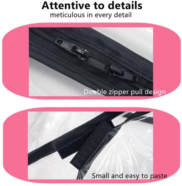 Vikbart regnskydd för barnvagnar - Transparent och lämpligt för olika modeller