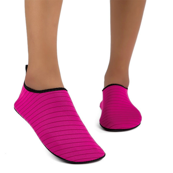 Vandstøvler til Kvinder Mænd Hurtigtørrende Aqua Sokker Svømning Strand Barefod Yoga Træningstøj Sport Tilbehør Pool Camping Must Haves Voksen Ungdom Størrelse Rose Red 48-49