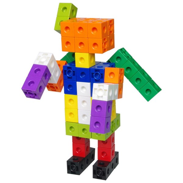 100 Math SnapCubes Räkneblock Bygga 10 Färger