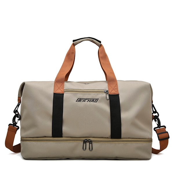 Suuri duffel-laukku, kevyt urheilulaukku matkoille Khaki