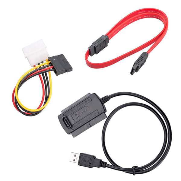 SATA/IDE Drive to USB 2.0 Adapter Converter Cable - Connects 2.5" and 3.5" HDDs to Computers - Essential Computer Accessory