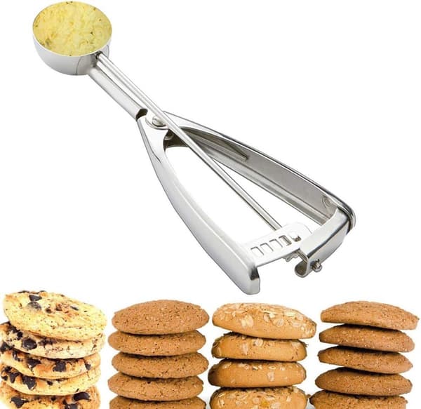 ING Tres-delt bakekake skje - laget av rustfritt stål (4cm + 5cm + 6cm)