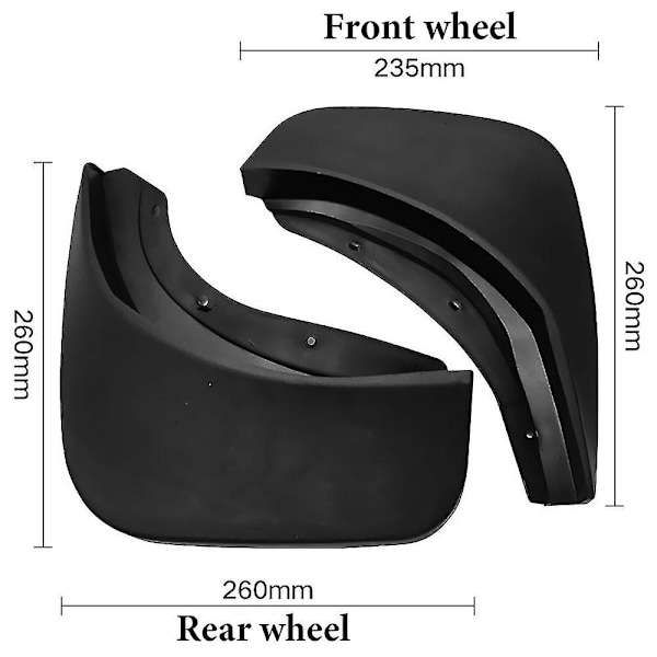 Stänkskydd för Volvo V90 2017-2019, Mudflaps, Stänklapp, Stänkskydd, Biltillbehör Fram Bak 4st