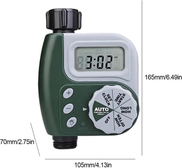 Sprinkler Timer Trädgårdssprinkler Programmerbar Trädgårdsslang Vattningstimer Med Regnfördröjning Manuell Vattningsfunktion Slangtimer Automatisk