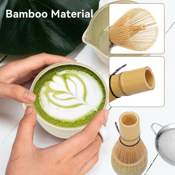 6-delat set - Matcha-set - Matcha - Japanskt teset - Keramiskt matcha-set