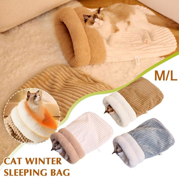 Sovesekk for katt, vintersovesekk for katt, Beste kattesovesekk 2024 White M