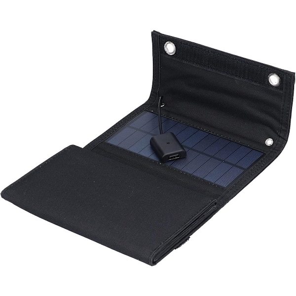 Solpanel - 5 paneler - Solpaneler är vikbara - Solceller Uppladdningsbart batteri - solpanel powerbank - 15W 5V USB solpanel - solpaneler med