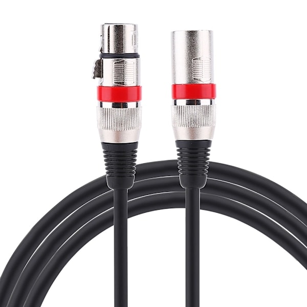 3-polet XLR-kabel hann til hunn M/F lydkabel skjermet kabel for mikrofon mikser 1M