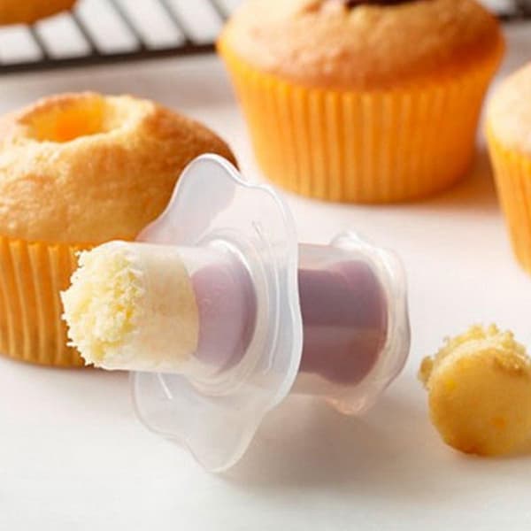 Cupcake-bor, Cupcake-kernefjerner 2-delt sæt, Ideel til at dekorere din cupcake, 6x6 cm Kompakt
