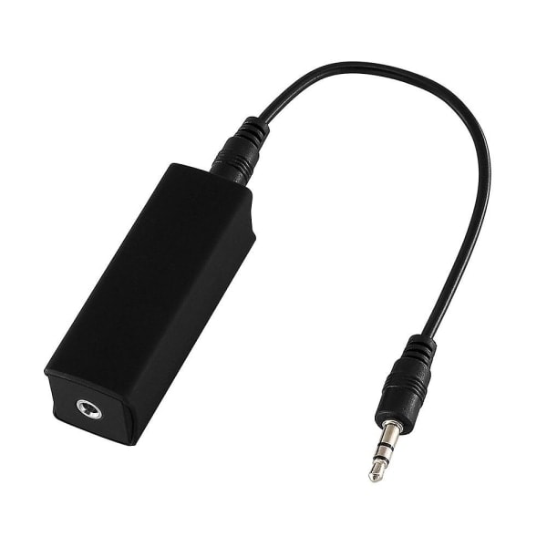 Ground Loop Noise Isolator - Eliminates Sound Noise for Car Stereo and Home Speaker - 3.5mm Audio Cable