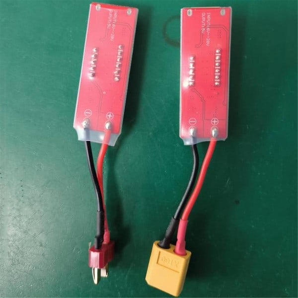 2s-6s Lipo Litiumbatteri till USB-laddare Konverterare med Spänningsdisplay Adapterkort för Skydd ([HK])