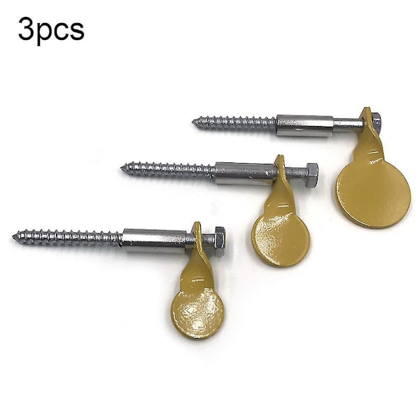 3pcs Stainless Steel Target Spinner Plinking Target Shooting Plates 3 Sizes, For Shooting Practice & Hunting