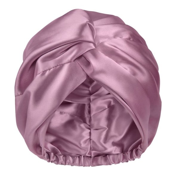 Purple Satin Bonnet Silk Bonnet Sleep Cap for Women Hair Saving Adjustable