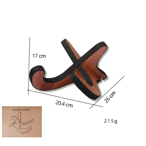 Gitarrställ, ukulele-ställ i trä, ukulele-ställ, för mandolin, violin och mindre enheter (ej lämpligt för gitarr)