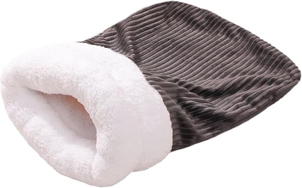ING Vintersovepose Blød og Varm Killingehus Killingehule Seng Ideel til Kolde Vinternætter Mørkegrå Størrelse M (45*35cm til kæledyr op til 8 katte)