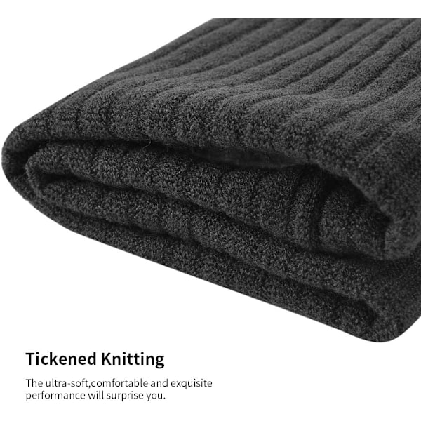 Tummanharmaa Snood-kaulahuivit, fleece-putkimainen tuulenpitävä huivi miehille ja naisille, lämmin ja mukava talviurheiluun, pyöräilyyn ja hiihtoon Gray + black