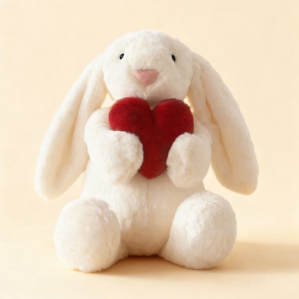 Ujo punainen sydänjänis 31cm Jellycat pehmolelu